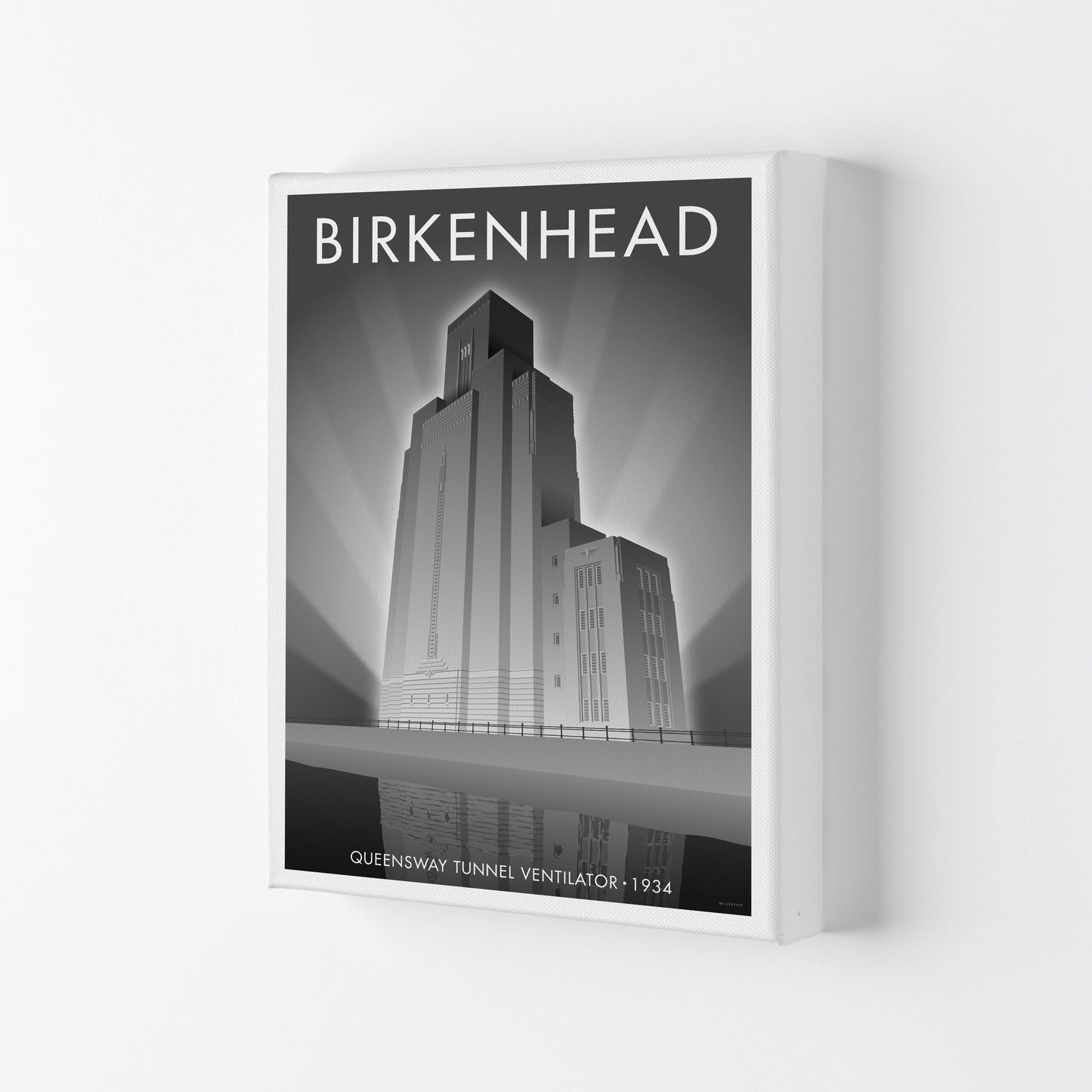 Avelena | Birkenhead Queensway Tunnel Reise Kunstdruck von Stephen Millership