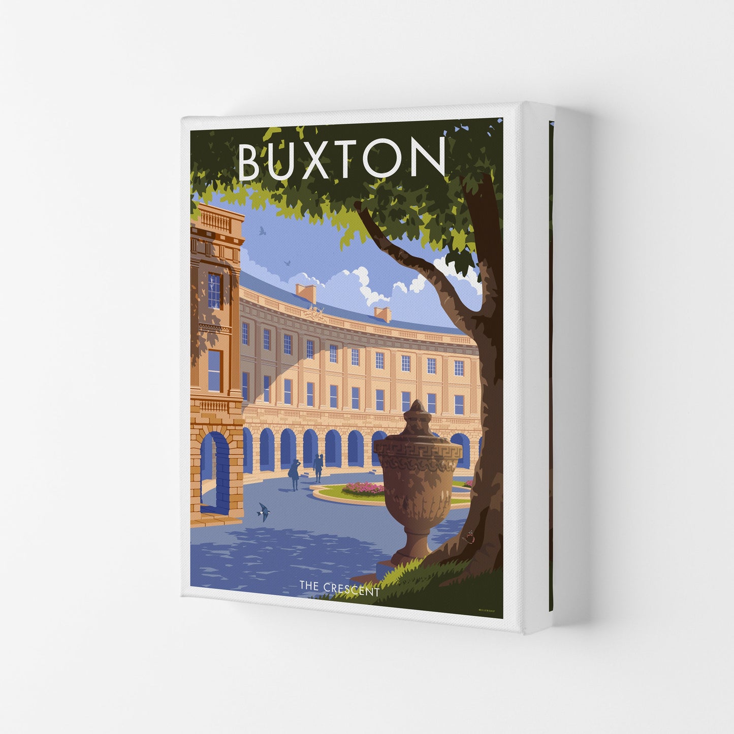 Avelena | Buxton Crescent Derbyshire Reise Kunstdruck