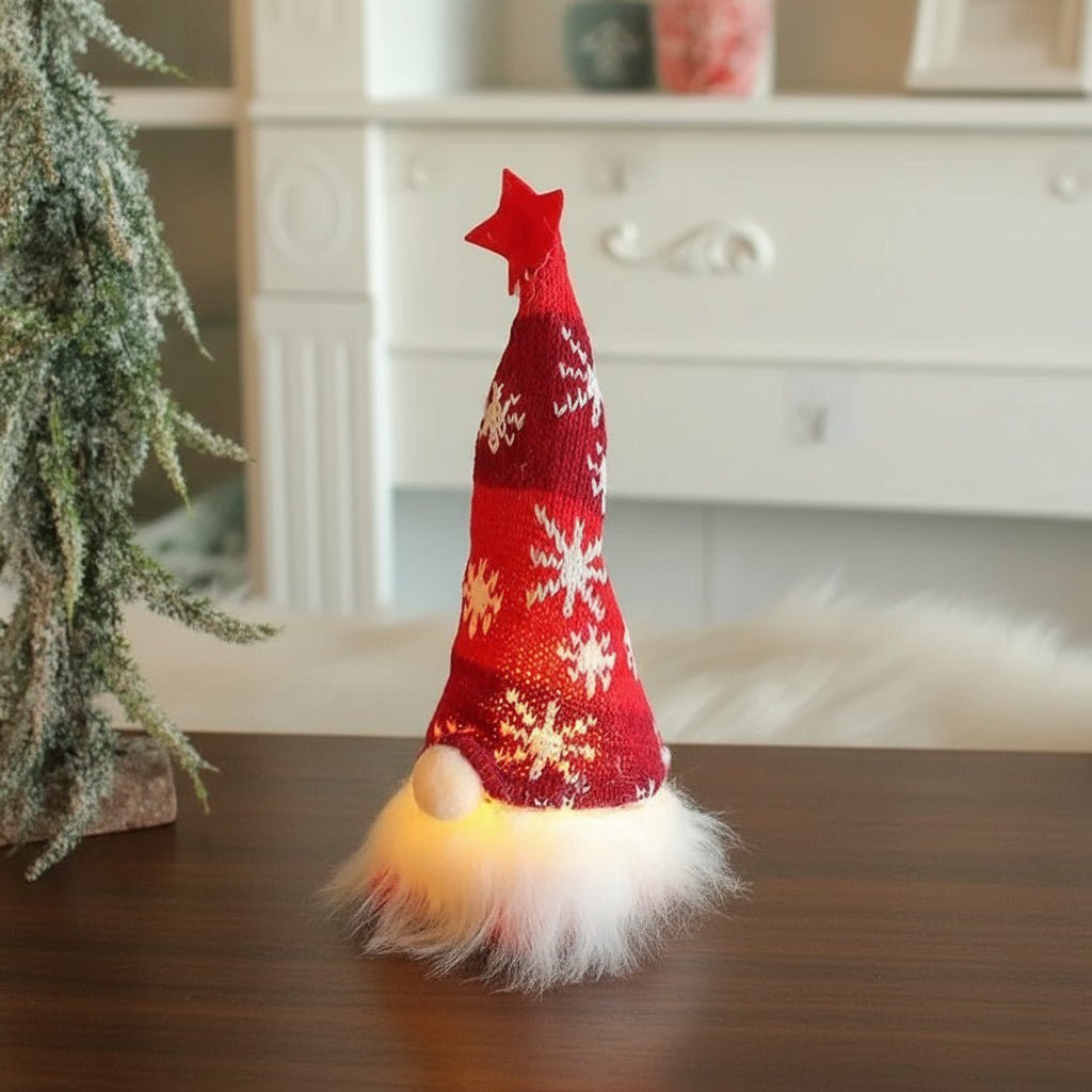 Avelena | Weicher Plüsch-Gnom mit sanfter LED-Beleuchtung