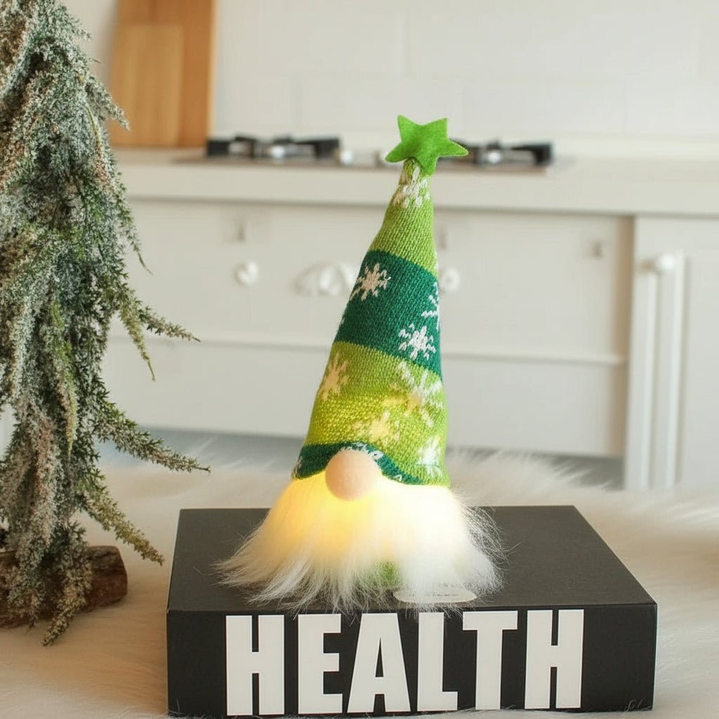 Avelena | Weicher Plüsch-Gnom mit sanfter LED-Beleuchtung