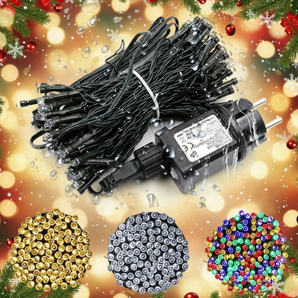 Avelena | 10 m wetterfeste LED Vorhanglichter zur Dekoration im Freien