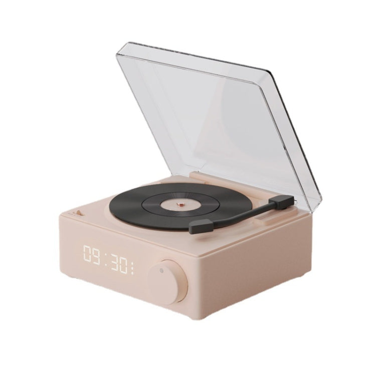 Avelena | Duosi X11 Vinyl Atomic Retro Bluetooth Lautsprecher Desktop Kreative Alarmclock (Pink)