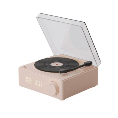 Avelena | Duosi X11 Vinyl Atomic Retro Bluetooth Lautsprecher Desktop Kreative Alarmclock (Pink)
