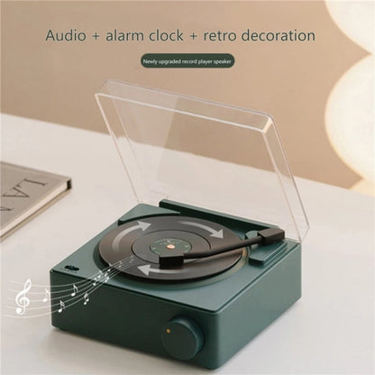 Avelena | Duosi X11 Vinyl Atomic Retro Bluetooth Lautsprecher Desktop Kreative Alarmclock (Pink)