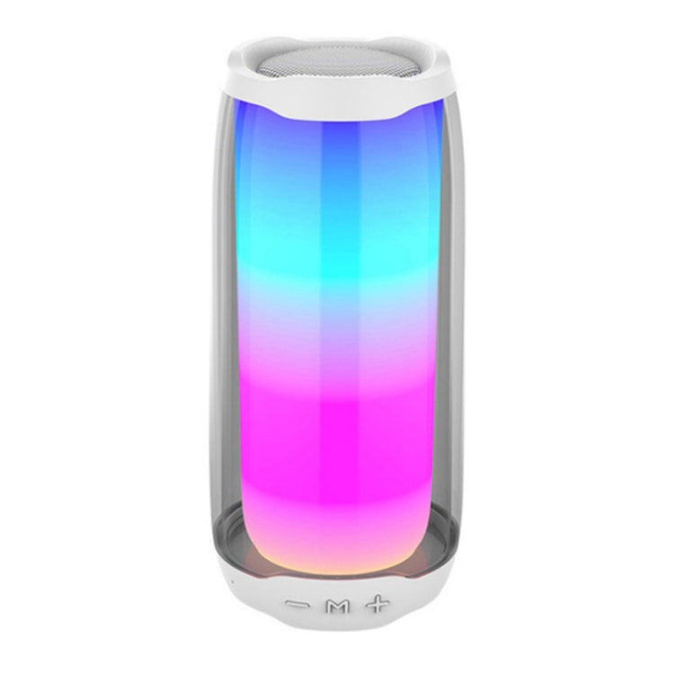 Avelena | NBY 8892 LED IPX5 Wasserdichter Tragbarer Drahtloser Bluetooth Lautsprecher (Weiß)