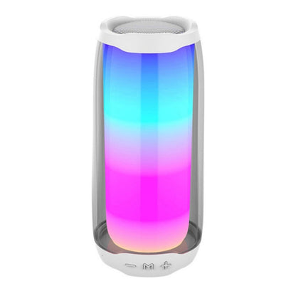 Avelena | NBY 8892 LED IPX5 Wasserdichter Tragbarer Drahtloser Bluetooth Lautsprecher (Weiß)