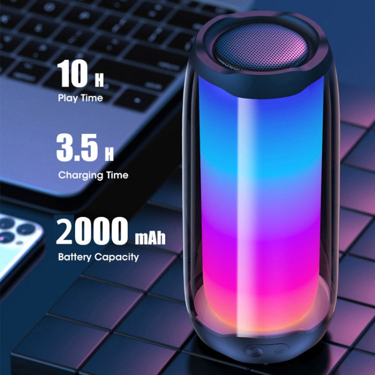 Avelena | NBY 8892 LED IPX5 Wasserdichter Tragbarer Drahtloser Bluetooth Lautsprecher (Weiß)