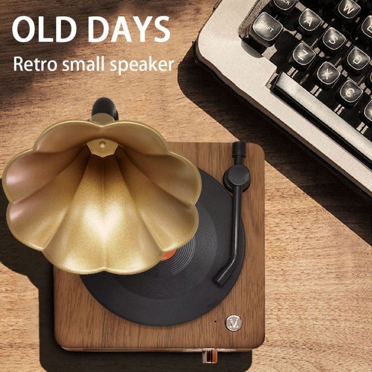 Avelena | T15 Vinyl Atomic Bluetooth Retro Kabelloser Audio Desktop-Lautsprecher
