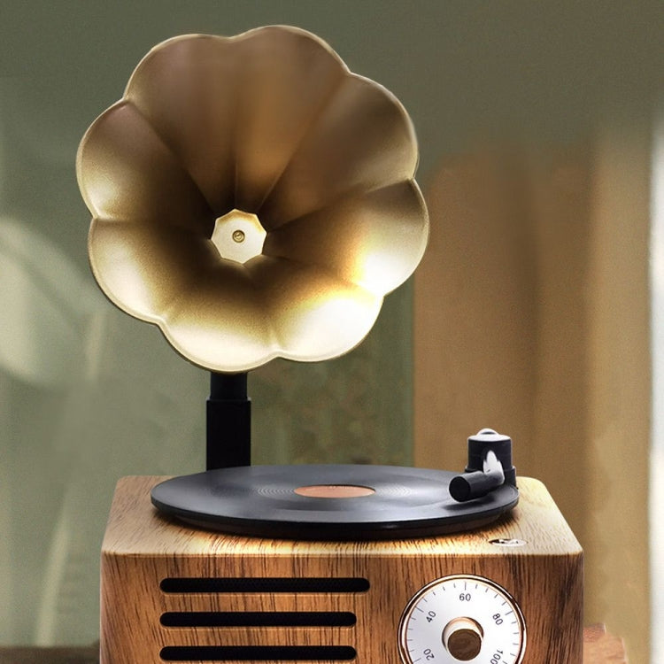 Avelena | T15 Vinyl Atomic Bluetooth Retro Kabelloser Audio Desktop-Lautsprecher
