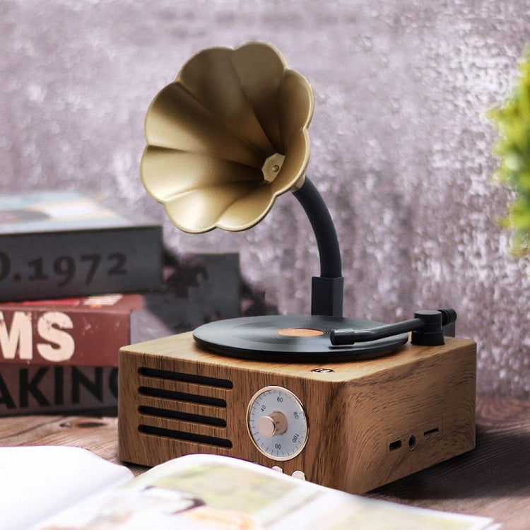 Avelena | T15 Vinyl Atomic Bluetooth Retro Kabelloser Audio Desktop-Lautsprecher