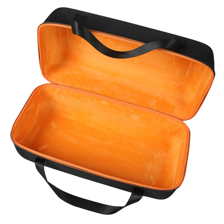Avelena | Für JBL Partybox on-the-GO Bluetooth Lautsprecher Tragetasche Aufbewahrungsbox Hülle (Schwarz + Orange)