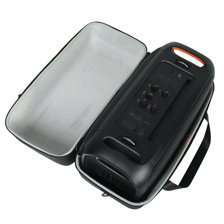Avelena | Für JBL Partybox on-the-GO Bluetooth Lautsprecher Tragetasche Aufbewahrungsbox Hülle (Schwarz + Orange)