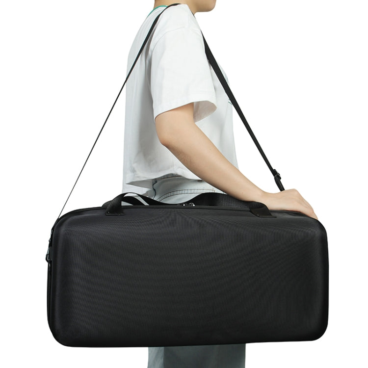 Avelena | Für JBL Partybox on-the-GO Bluetooth Lautsprecher Tragetasche Aufbewahrungsbox Hülle (Schwarz + Orange)