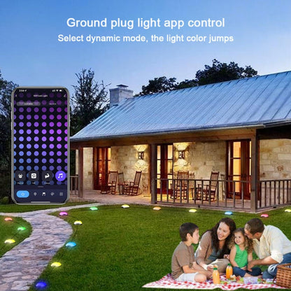 Avelena | CP01 Outdoor WIFI Smart APP Steuerung Gartenlampe Musik-Synchronisation Außen Bodenlichter (US-Stecker)