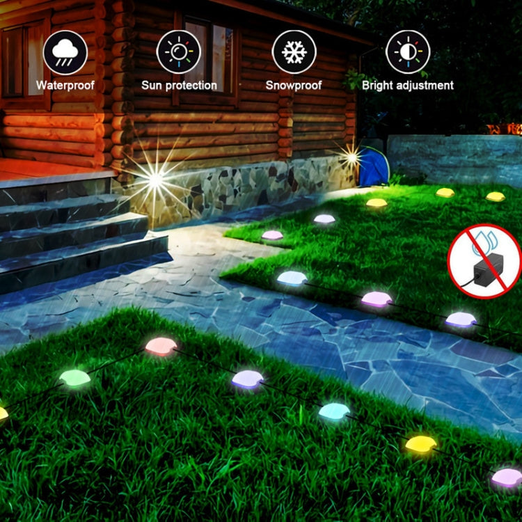 Avelena | CP01 Outdoor WIFI Smart APP Steuerung Gartenlampe Musik-Synchronisation Außen Bodenlichter (US-Stecker)