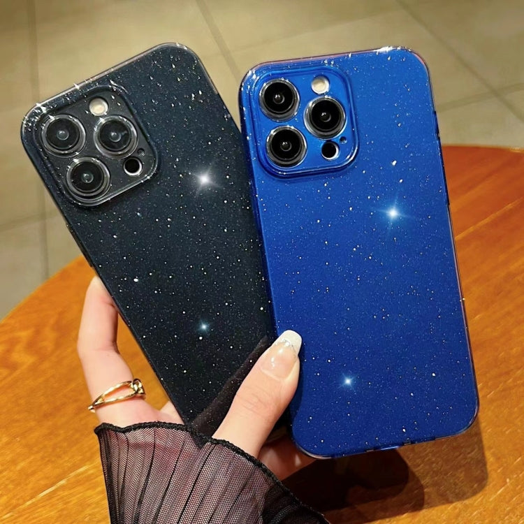 Avelena | iPhone 14 Jelly Glitter Einfarbig TPU Handyhülle - Grün