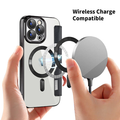 Avelena | Iphone 15 Pro Shield Magsafe Rfid Diebstahlschutz Leder Handytasche - Grün