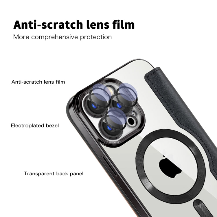 Avelena | Iphone 15 Pro Shield Magsafe Rfid Diebstahlschutz Leder Handytasche - Grün