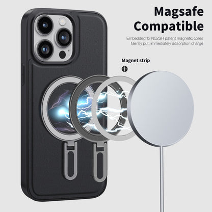 Avelena | Iphone 15 Pro Shield Magsafe Magnet Halter Handyhülle - Pink