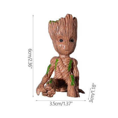 Avelena | Cartoon Groot Miniaturfigur: Verspielte Bürodekoration