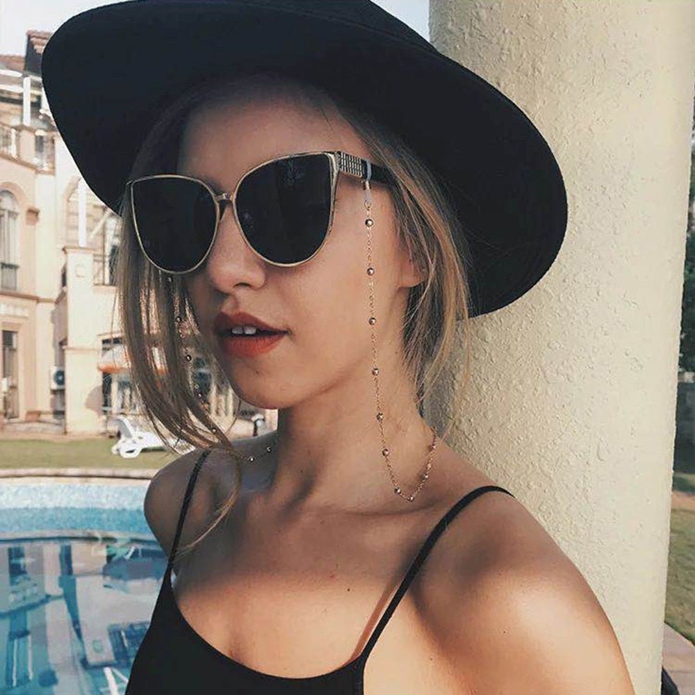 Avelena | Perlen Sonnenbrillen Kette Brillen Halter