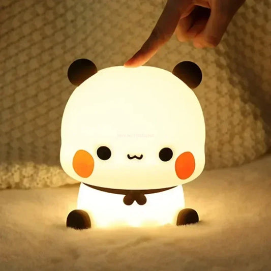 Avelena | LED Nachtlicht Bär Panda Bubu und Dudu Lampe Niedliche Cartoon Nachtlichter Spielzeug Geschenke Tier Peripherie Schlafzimmer Dekorativ Wohnzimmer