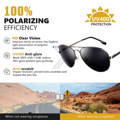 Avelena | Unisex Polarisierte Fahr Sonnenbrille