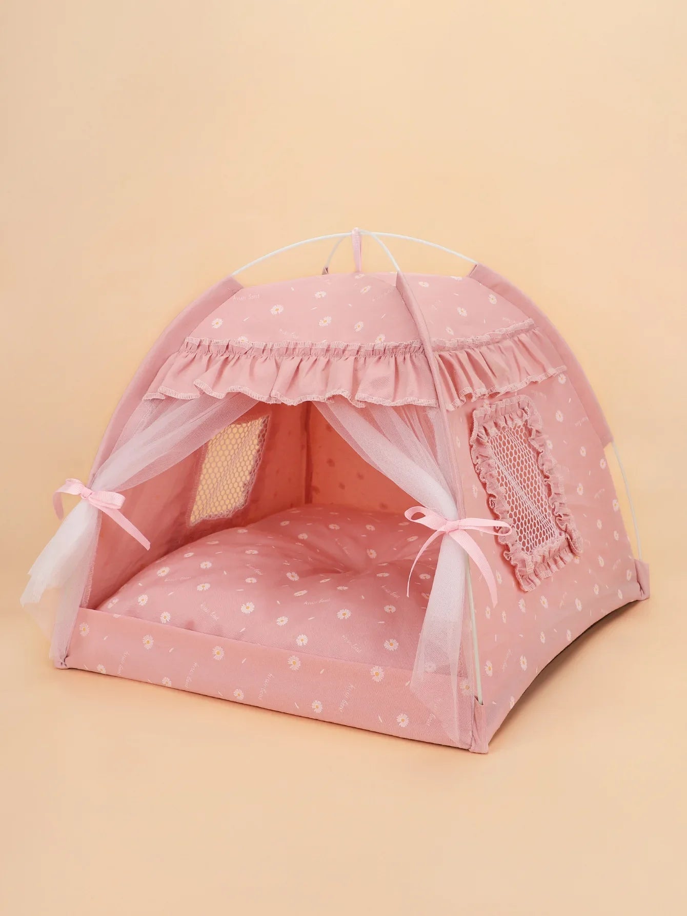 Avelena | Blumenmuster Haustier Tepee Haus