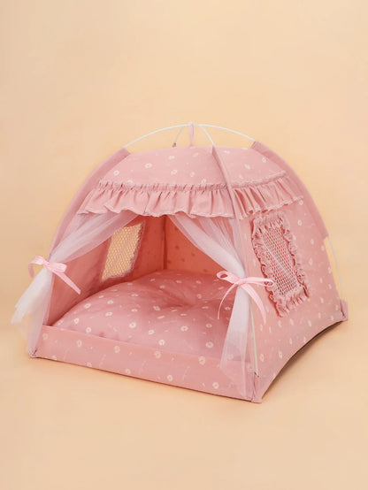 Avelena | Blumenmuster Haustier Tepee Haus