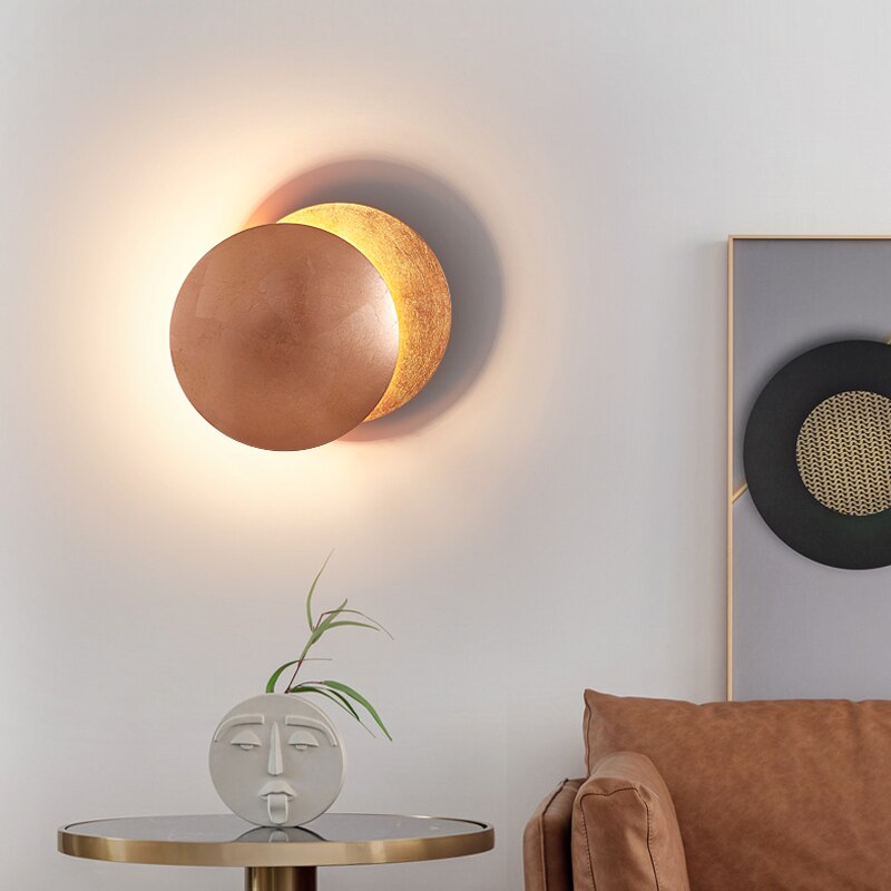 Avelena | SolGlow Sonnenfinsternis LED-Wandleuchte | Modernes Stimmungslicht | Elegante Wandlampe für Wohnzimmer & Schlafzimmer