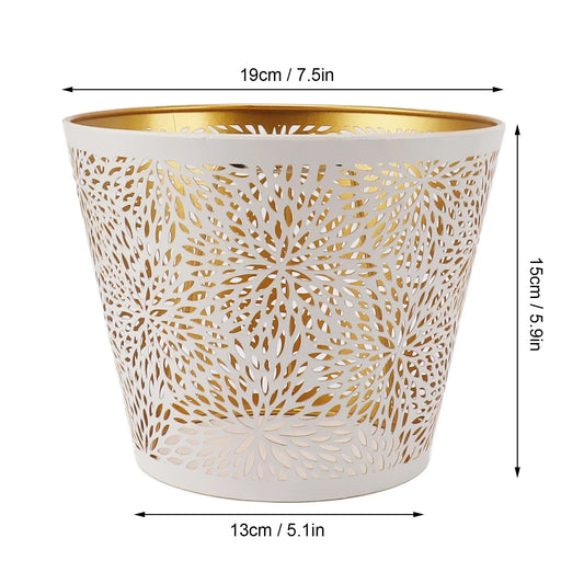 Avelena | Metall-Lampenschirm mit Goldmuster