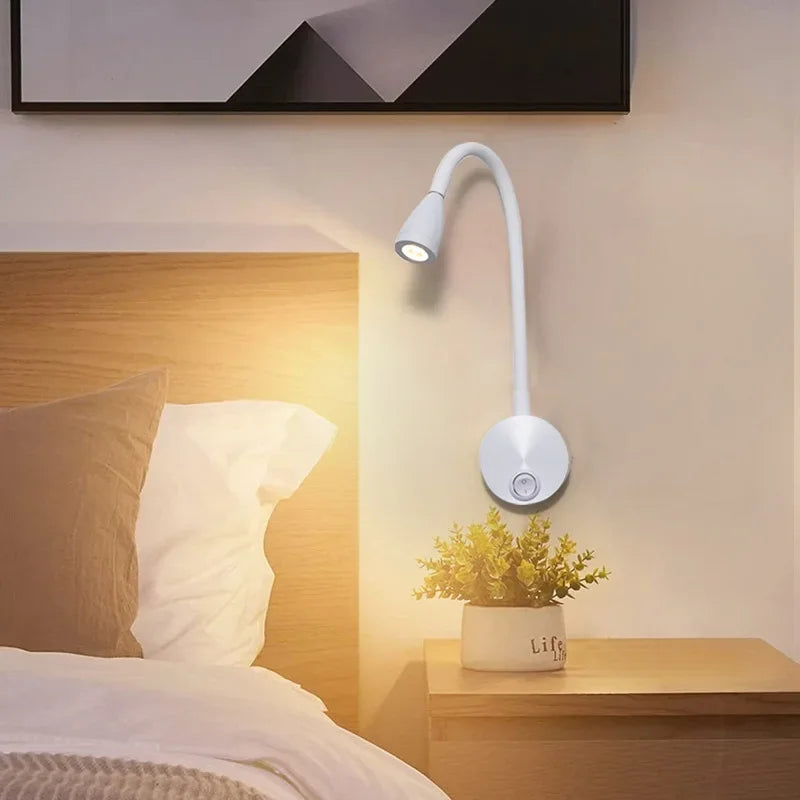 Avelena | Vielseitige LED-Wandleuchte: Modern, Flexibel, Perfekt zum Lesen im Bett
