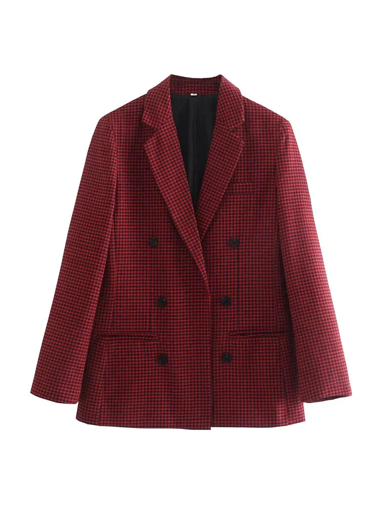 Avelena | Vintage Karierter Blazer