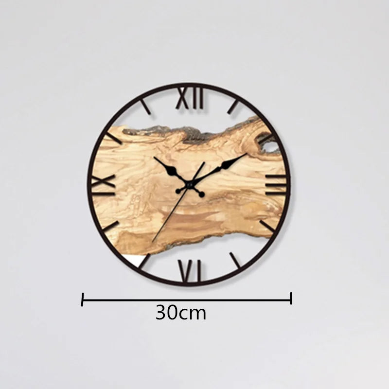 Avelena | Geräuschlose Wanduhr aus Acryl und Holz