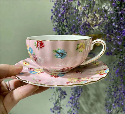 Avelena | Elegante Bone China Porzellan Kaffeetasse - Luxuriöses und einzigartiges Design