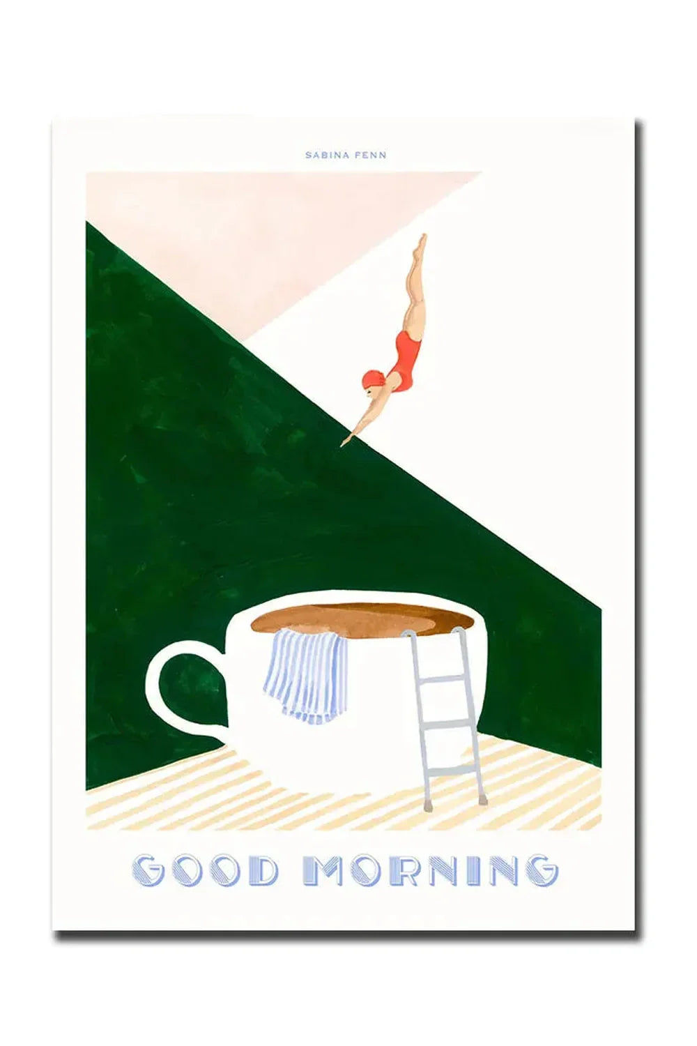 Avelena | Guten Morgen Kaffee Leinwand Poster