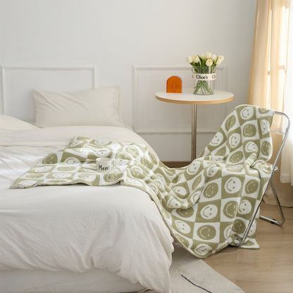 Avelena | Smiley Kariert Decke