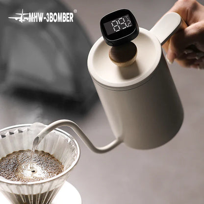 Avelena | MHW-3BOMBER Digitales, sofort ablesbares Kaffeethermometer für Latte Art Pen, Milchaufschäumkrug, schickes Barista-Küchenzubehör für zu Hause