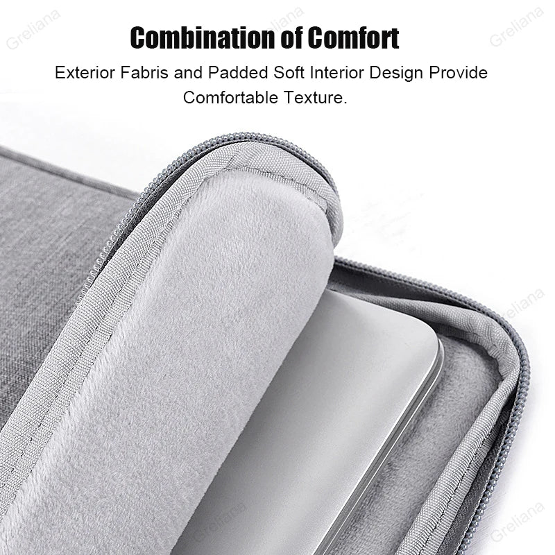 Avelena | Slim Wasserdichte Laptoptasche mit Mehreren Reißverschlüssen
