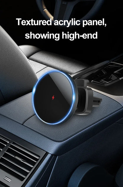 Avelena | Voltigo Auto Ladehalterung | MagSafe Kompatibel | 15W Schnellladung | 360° Drehbar