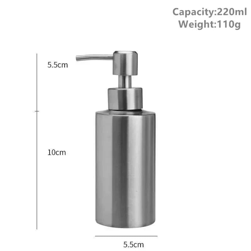 Avelena | Eleganter Edelstahl Handpumpen Seifenspender 250ml/350ml/550ml
