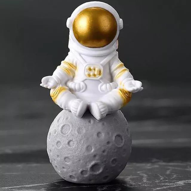 Avelena | Harz-Astronaut-Figur Statue Raumfahrer Skulptur Pädagogisches Spielzeug Schreibtisch-Dekoration Astronaut-Modell Für Kinder Geschenk