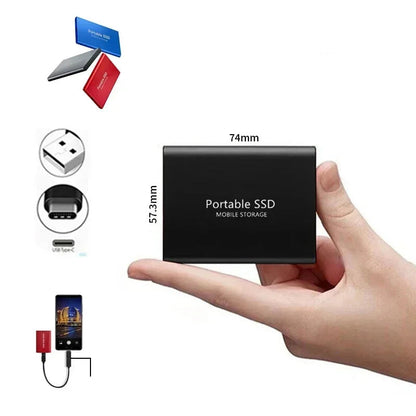 Avelena | Datazuno Externe SSD | USB 3.1 Type-C | Bis zu 1000 MB/s | 500GB–2TB Speicher