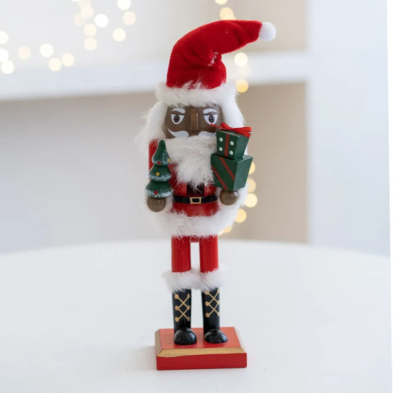 Avelena | Elf Nussknacker Soldat aus Holz Ornamente