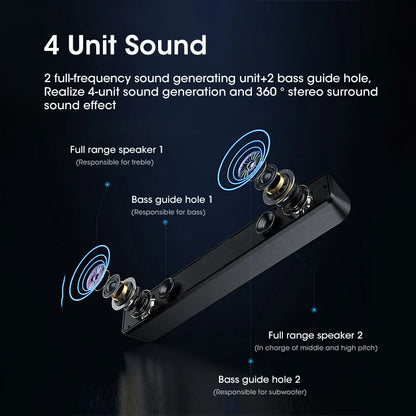 Avelena | 4D Surround Soundbar mit Bluetooth