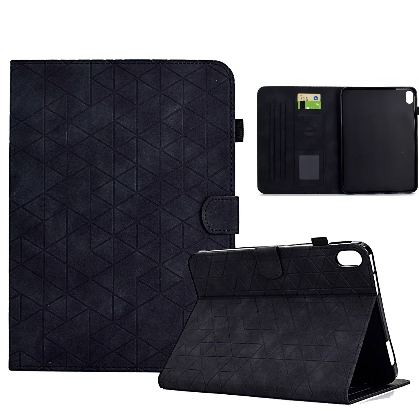 Avelena | Flip Leder Wallet Case für Ipad 10. Generation 2022 10,9, Ipad Air 5/4, Pro 11, Mini 6 Kartensteckplätze, Stoßfest, Fallschutz Tablet Hülle