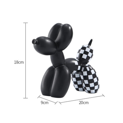 Avelena | Luxuriöse Wohnkultur, Ballonhund Deko, Büroschreibtisch Zubehör, Tier Deko, moderne beliebte Kunst, nordische Statuen