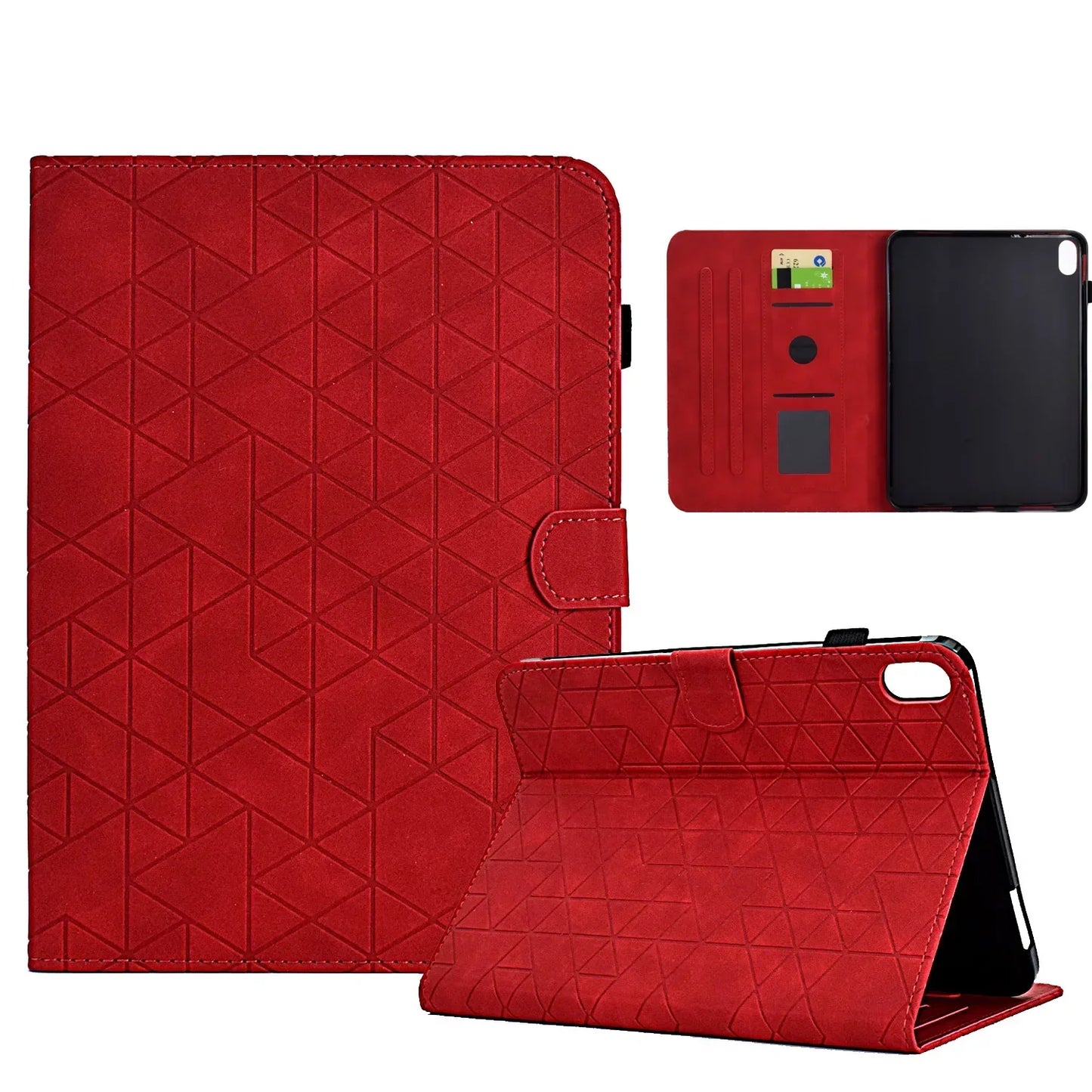 Avelena | Flip Leder Wallet Case für Ipad 10. Generation 2022 10,9, Ipad Air 5/4, Pro 11, Mini 6 Kartensteckplätze, Stoßfest, Fallschutz Tablet Hülle