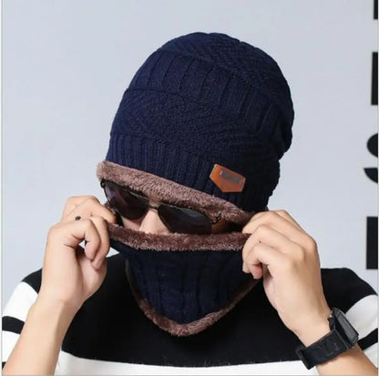 Avelena | Winter Beanie Mütze mit Schal