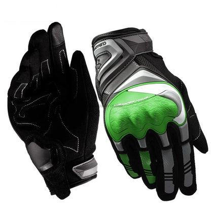 Avelena | Atmungsaktive Ganzfinger Motorradhandschuhe mit Touchscreen – Schützend